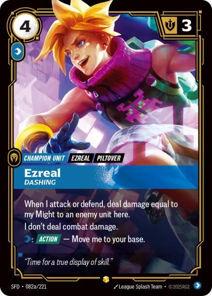 Ezreal - Dashing (Alternate Art) - Spiritforged - Riftbound