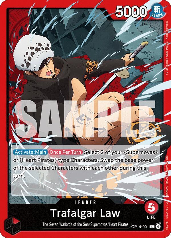 Trafalgar Law - OP14-001 - The Azure Sea's Seven - One Piece Card