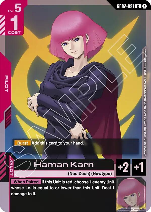 Haman Karn - Gundam Promotional Cards - Gundam Card Game - TCGplayer.com