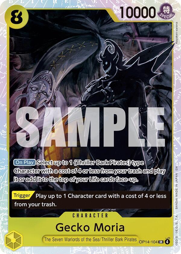 Gecko Moria - OP14-104 - The Azure Sea's Seven - One Piece Card