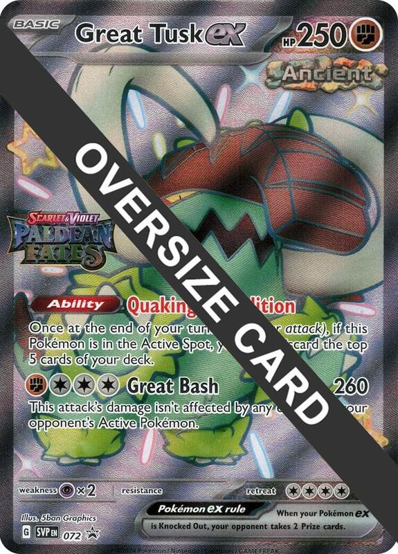 Great Tusk ex - 072 (Paldean Fates Stamped) 072 from Jumbo Cards