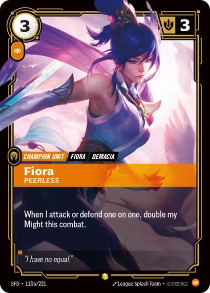 Fiora, Peerless (Alternate Art), Spiritforged