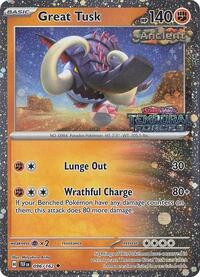 Great Tusk - 096/162 (Temporal Forces Stamped) #096/162 from Miscellaneous Cards & Products Pokemon card image