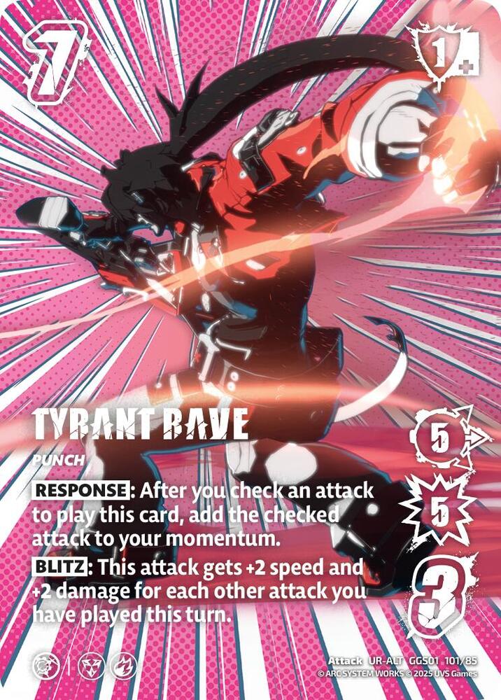 ヴァイスシュヴァルツ RAKUDO TYRANT RAVE (Alternate Art) - GUILTY GEAR -STRIVE- - UniVersus