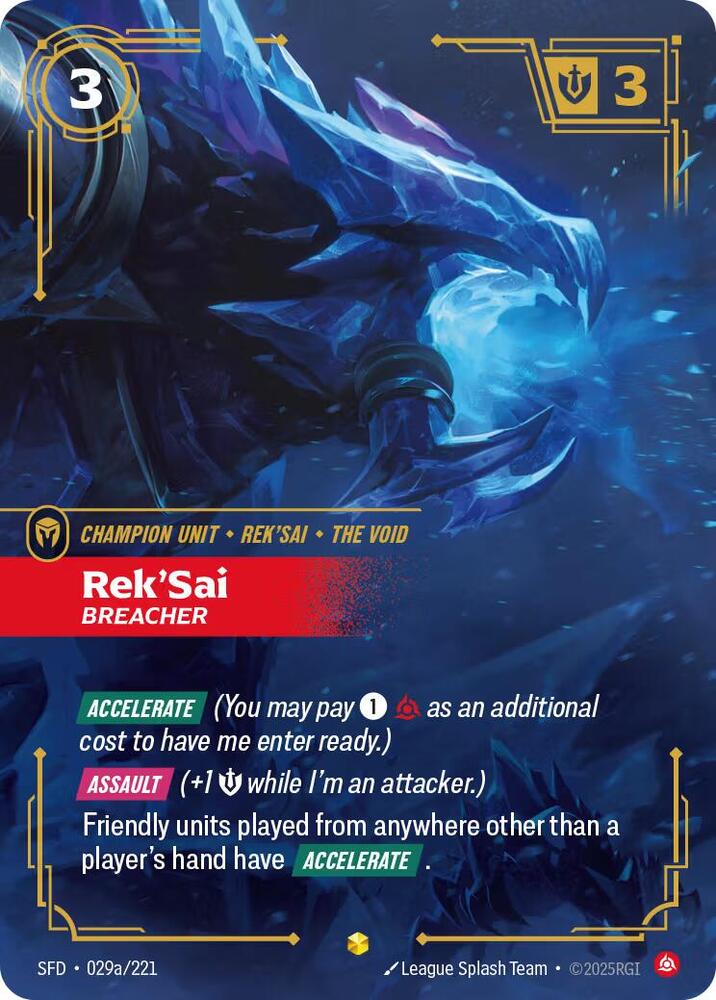 Rek'Sai - Breacher (Alternate Art) - Spiritforged - Riftbound