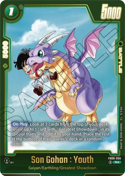 Son Gohan : Youth - FB08-056 (Alternate Art) card