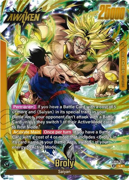 Broly - FB08-073 (Alternate Art) - Saiyan's Pride - Dragon Ball