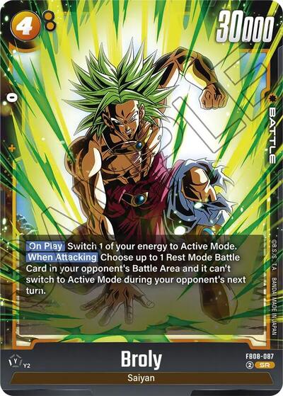 Broly - FB08-087 card