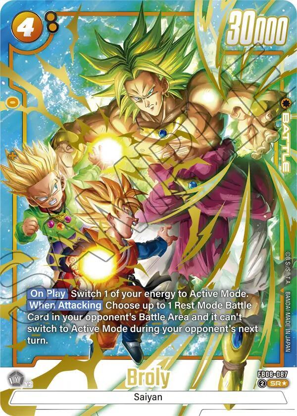 Broly - FB08-087 (Alternate Art) - Saiyan's Pride - Dragon Ball