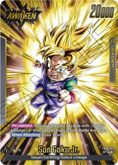 Son Goku Jr. - FB08-097 (Alternate Art) Saiyan's Pride Leader Dragon Ball card — value and price
