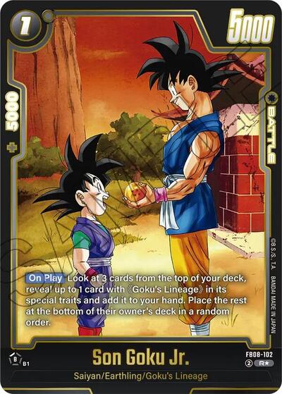 Son Goku Jr. - FB08-102 (Alternate Art) Saiyan's Pride Rare Dragon Ball card — value and price