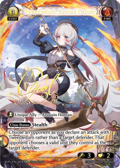 Tweedledum, Rattled Dancer (CSR) card