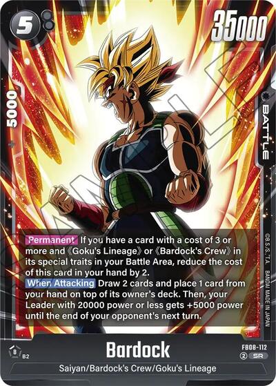 Bardock - FB08-112 card