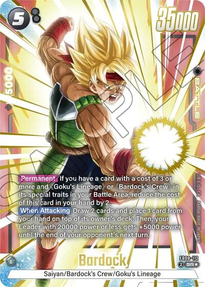 Bardock - FB08-112 (Alternate Art) card