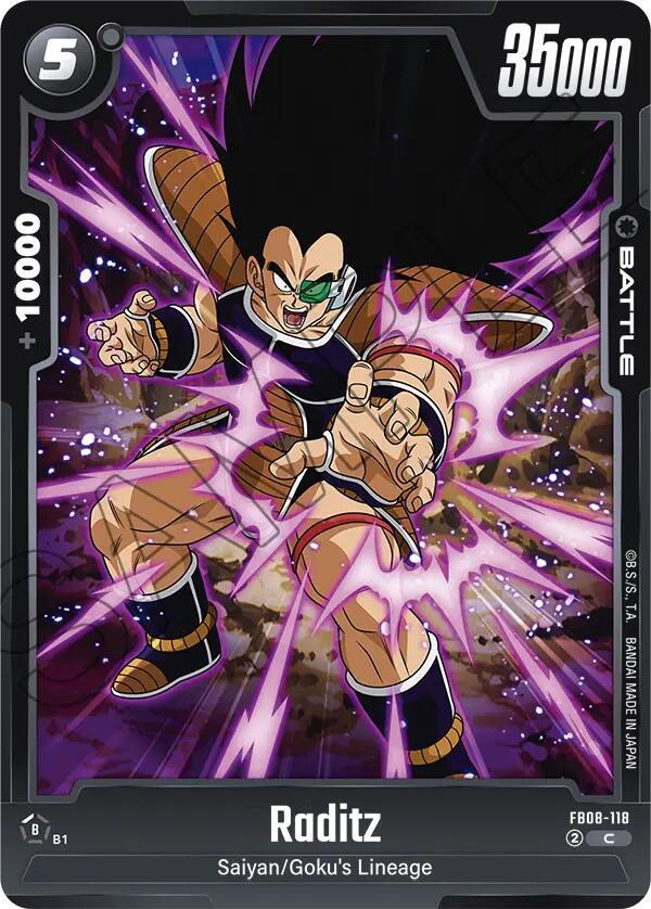 Raditz - FB08-118 - Saiyan's Pride - Dragon Ball Super: Fusion