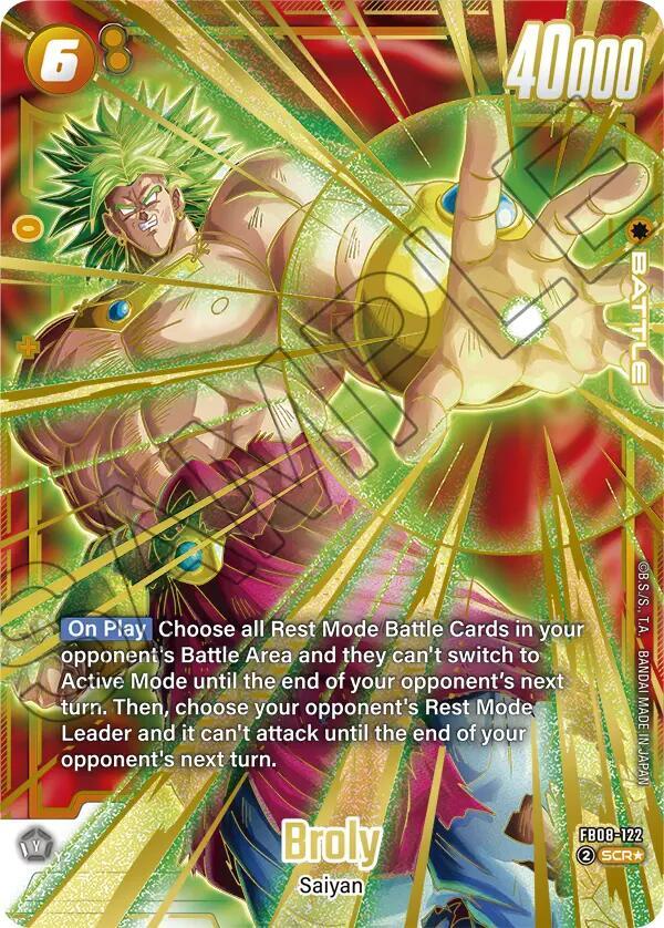 Broly - FB08-122 (Alternate Art) - Saiyan's Pride - Dragon Ball