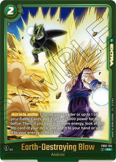 Earth-Destroying Blow (Alternate Art) Blazing Aura Alternate Art Reprints Rare Dragon Ball card — value and price