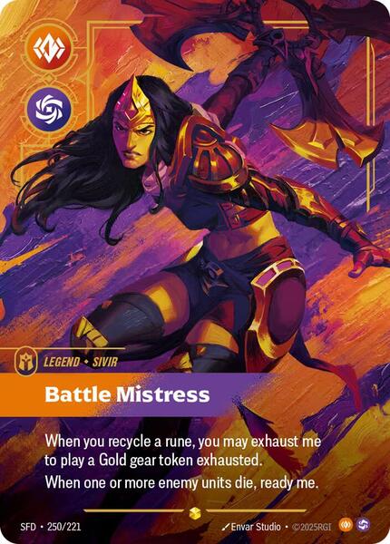 Sivir - Battle Mistress (Overnumbered) - Spiritforged - Riftbound ...