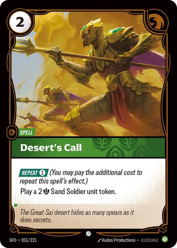 Desert's Call - Spiritforged - Riftbound: League of Legends Trading ...