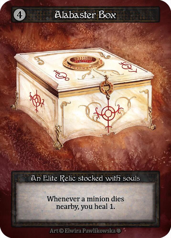 Alabaster Box — Gothic card