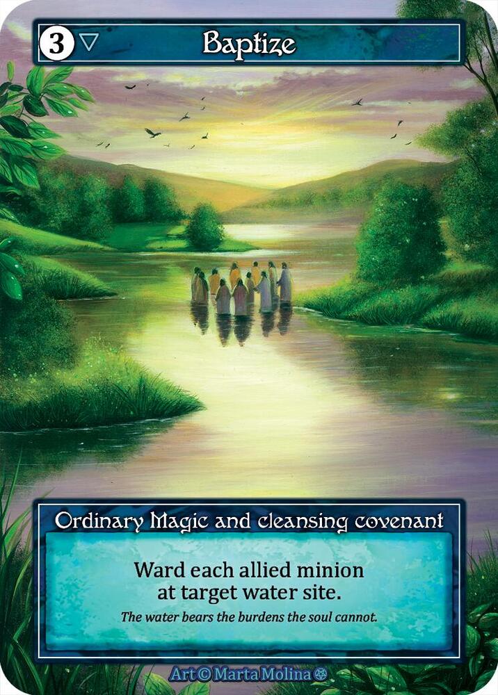 Baptize (Foil) - Gothic - Sorcery: Contested Realm - TCGplayer.com