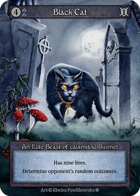 Black Cat — Gothic card