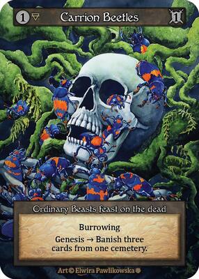 Carrion Beetles — Gothic card