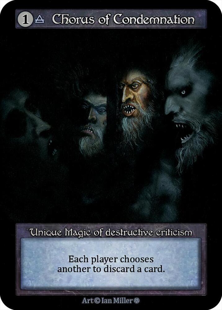 Chorus of Condemnation — Gothic card
