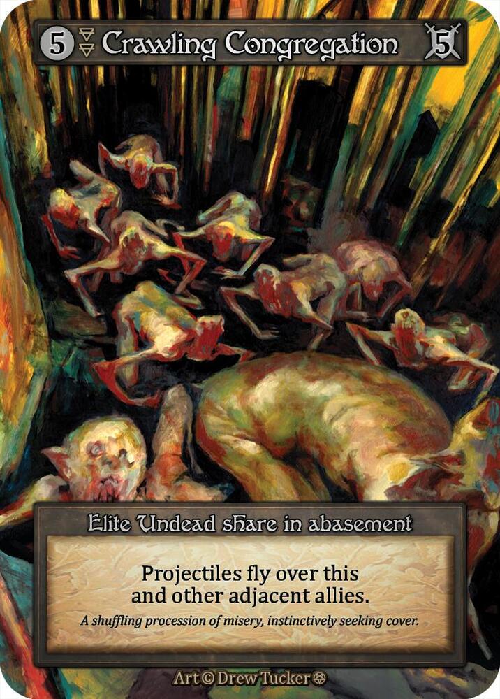 Crawling Congregation — Gothic card