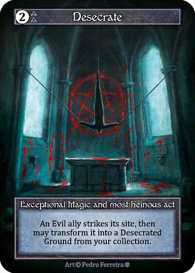 Desecrate (Foil) Gothic Exceptional Sorcery card — value and price