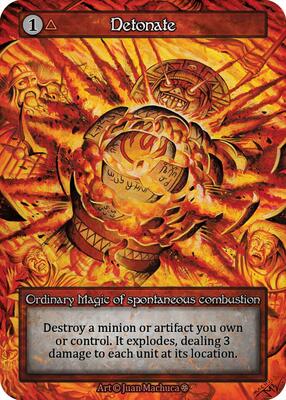 Detonate — Gothic card