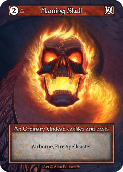 Flaming Skull (Foil) card