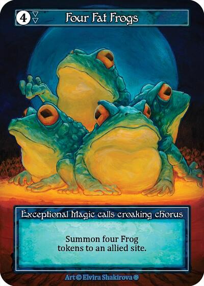 Four Fat Frogs (Foil) card