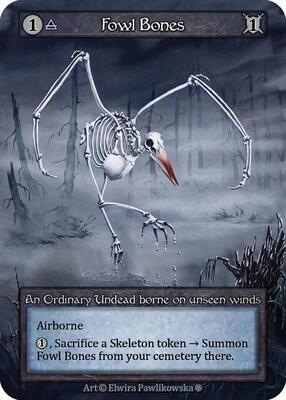 Fowl Bones — Gothic card