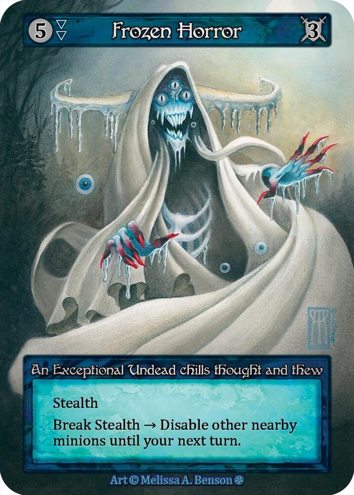 Frozen Horror — Gothic card