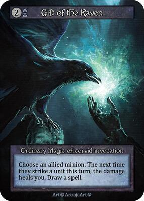 Gift of the Raven — Gothic card