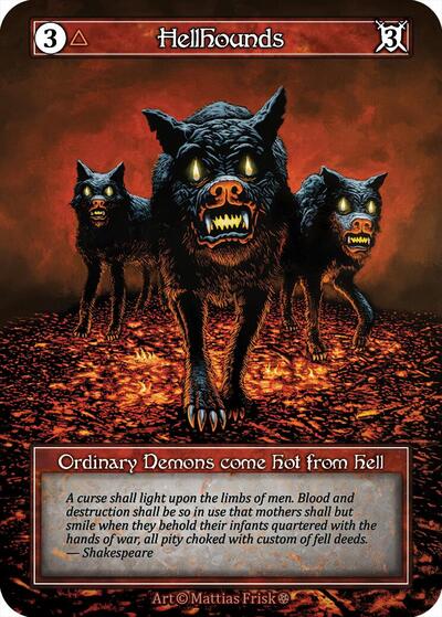 Hellhounds (Foil) Gothic card price