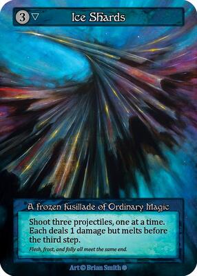 Ice Shards — Gothic card