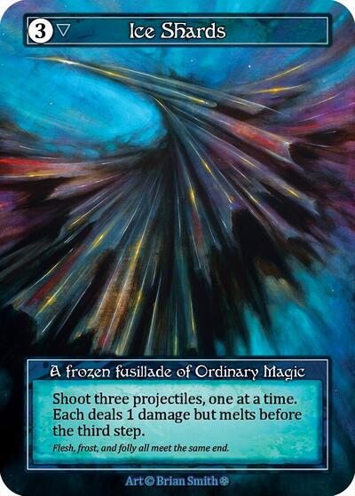 Ice Shards (Foil) Gothic Ordinary Sorcery card — value and price