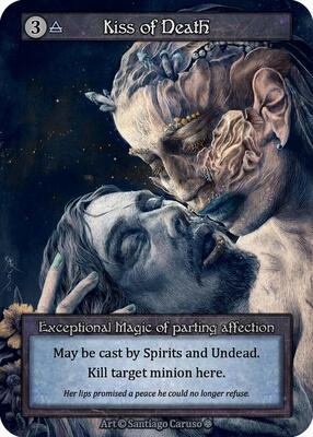 Kiss of Death — Gothic card