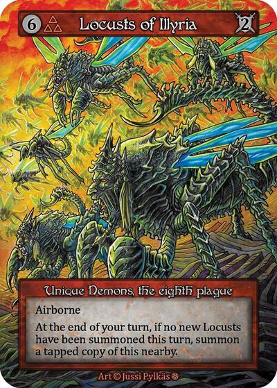 Locusts of Illyria Gothic Unique Sorcery card — value and price
