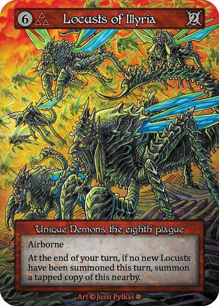 Locusts of Illyria — Gothic card