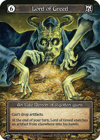 Lord of Greed (Foil) Gothic Elite Sorcery card — value and price