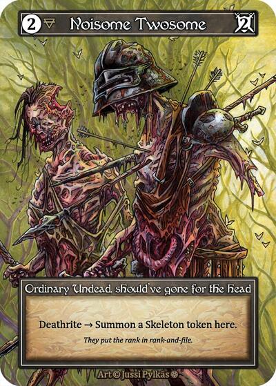 Noisome Twosome (Foil) Gothic Ordinary Sorcery card — value and price