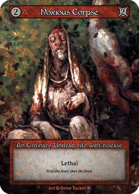 Noxious Corpse — Gothic card