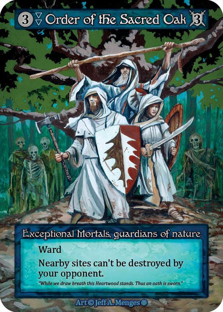 Order of the Sacred Oak — Gothic card