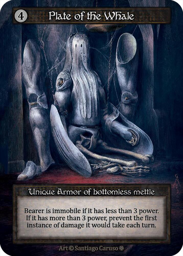 Plate of the Whale — Gothic card