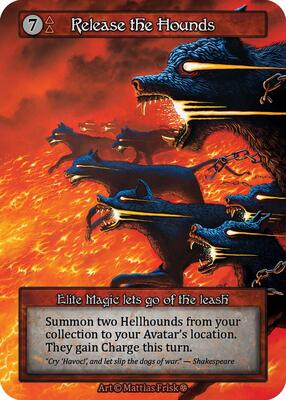 Release the Hounds — Gothic card