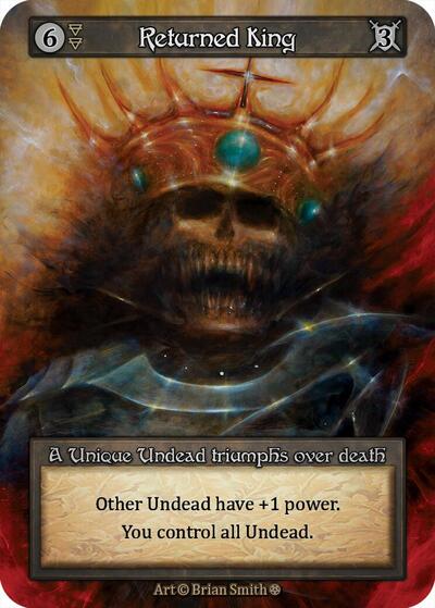 Returned King card