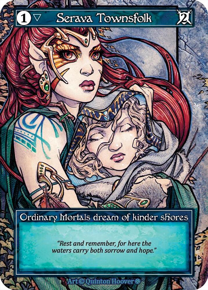 Serava Townsfolk (Foil) - Gothic - Sorcery: Contested Realm